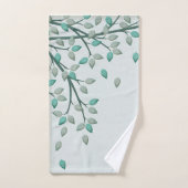 Ensemble vert de serviette de salle de bains de (Serviette à main)