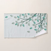 Ensemble vert de serviette de salle de bains de (Serviette à main)