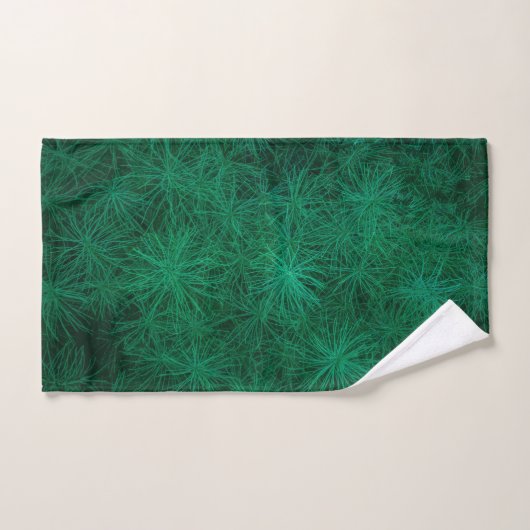 Ensemble vert élégant de serviette de l'arrière - (Serviette à main)
