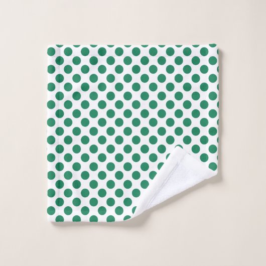 Ensemble vert fait sur commande de serviette de (Gant de toilette)