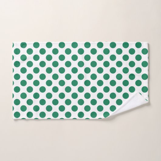 Ensemble vert fait sur commande de serviette de (Serviette à main)