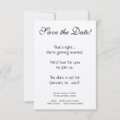 Ensembles de faire-part de mariage personnalisable (Dos)