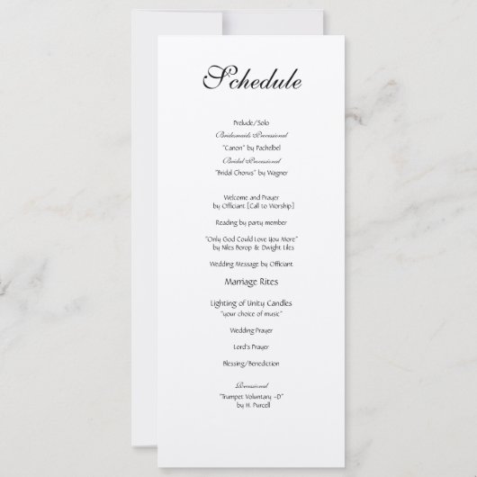 Ensembles de faire-part de mariage personnalisable (Dos)