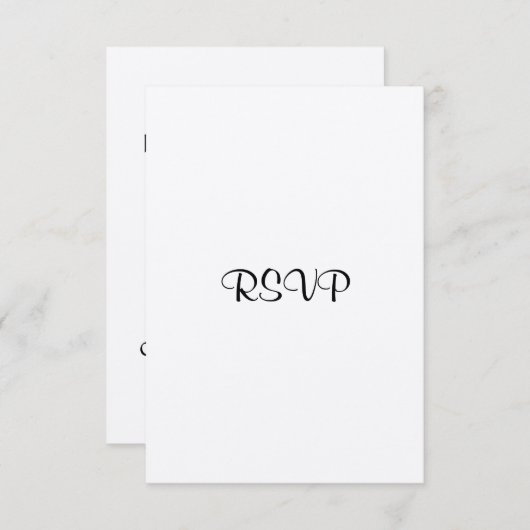 Ensembles de faire-part de mariage personnalisable (Devant / Derrière)