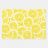 Ensembles de papier d'enveloppement de citrons cou (Devant 3)