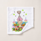 Ensembles de serviettes de bain, Cupcake Joyeux An (Gant de toilette)