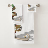 Ensembles de serviettes de bain de Noël, Elfe (En situation)