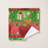 Ensembles de serviettes de bain de Noël, Elfe (Gant de toilette)