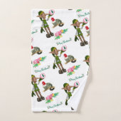 Ensembles de serviettes de bain de Noël, Elfe (Serviette à main)