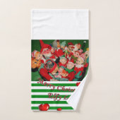 Ensembles de serviettes de bain de Noël, Elfe (Serviette à main)