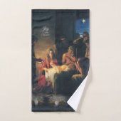 Ensembles de serviettes de bain de Noël, Jésus-Chr (Serviette à main)