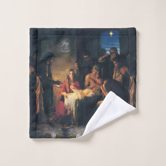 Ensembles de serviettes de bain de Noël, Jésus-Chr (Gant de toilette)