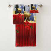 Ensembles de serviettes de bain de Noël, Jésus-Chr (En situation)