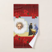 Ensembles de serviettes de bain de Noël, Jésus-Chr (Serviette à main)