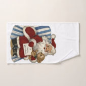 Ensembles de serviettes de bain de Noël, Vintage (Serviette à main)