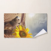 Ensembles de serviettes de bain fleurs de tourneso (Serviette à main)