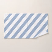 Ensembles de serviettes de bain rayées bleu et bla (Serviette à main)