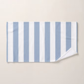 Ensembles de serviettes de bain rayées bleu et bla (Serviette à main)