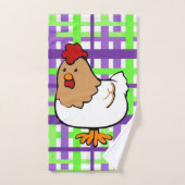 Ensembles de serviettes de salle de bain à carreau (Serviette à main)