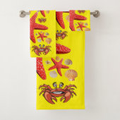 Ensembles de serviettes de salle de bain Étoiles d (En situation)