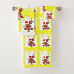 Ensembles de serviettes de salle de bain Floral