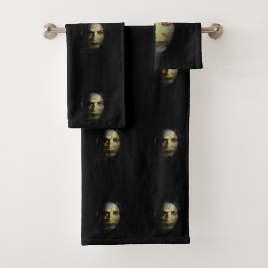 Ensembles de serviettes de salle de bain Halloween (En situation)