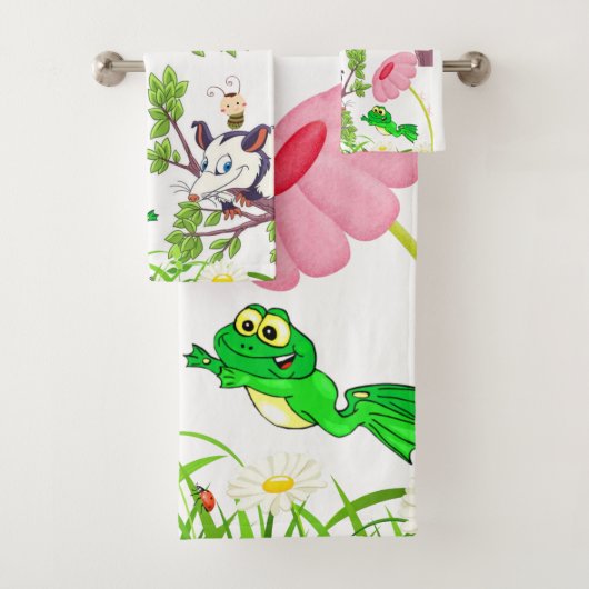 Ensembles de serviettes de salle de bain Possum Fr (En situation)