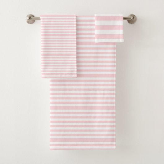 Ensembles de serviettes de salle de bain rayées ro (En situation)