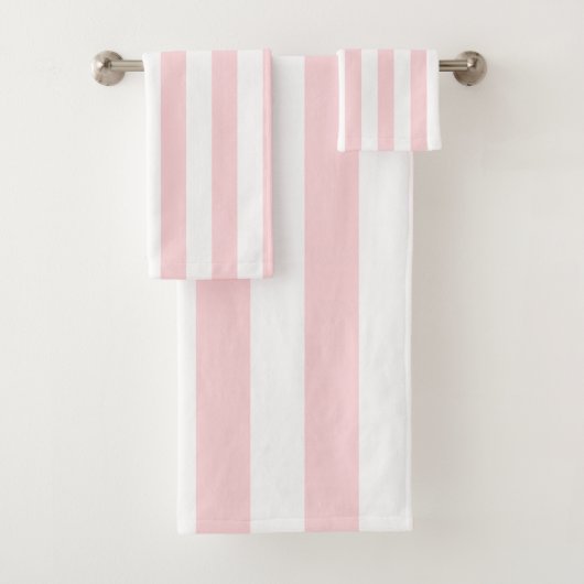 Ensembles de serviettes de salle de bain rayées ro (En situation)