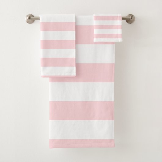 Ensembles de serviettes de salle de bain rayées ro (En situation)