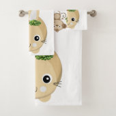 Ensembles de serviettes de salle de bain Singe Lap (En situation)