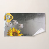 Ensembles de serviettes florales de l'ours polaire (Serviette à main)