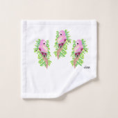 Ensembles de serviettes : Oiseaux exotiques (Gant de toilette)