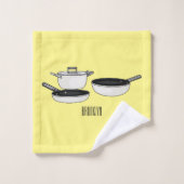 Ensembles d'ustensiles de cuisine illustration de (Gant de toilette)