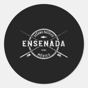 Ensenada kruiste Gevist staven Ronde Sticker