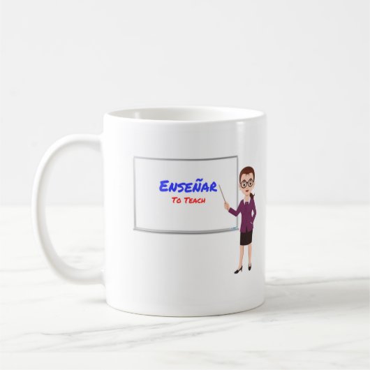 Enseñar - tasse espagnole de professeur (Gauche)