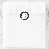 Enso Circle en Brother Calligrafie Hart Sticker (Tas)