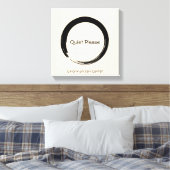 Enso Circle, rustig alsjeblieft Canvas Afdruk (Insitu (Slaapkamer))
