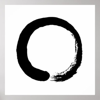 Enso Circle Zen Calligrafie Poster