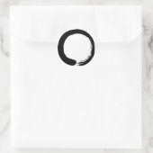 Enso Circle Zen Calligrafie Ronde Sticker (Tas)