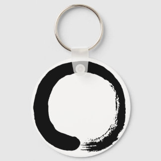 Enso Circle Zen Calligrafie Sleutelhanger