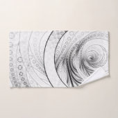 Enso, een Perfect Black en White Zen Fractal Circl Bad Handdoek (Handdoek)