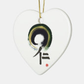 Enso - Kanji voor welwillendheid Keramisch Ornament (Links)