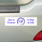 Enso-symbool met Zen-symbool Bumpersticker (Op auto)