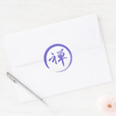 Enso-symbool met Zen-symbool Ronde Sticker (Envelop)