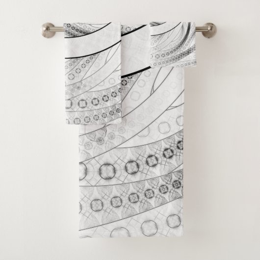 Enso, un cercle noir et blanc parfait de fractale (En situation)