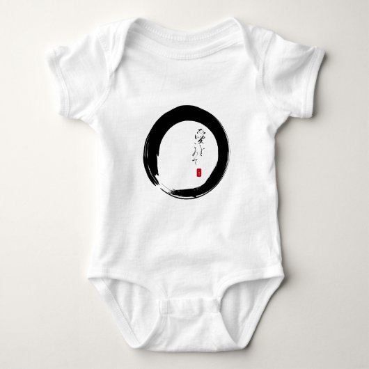 Enso with "With Love" kanji text Romper (Voorkant)