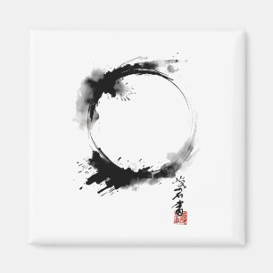 Enso Zen Boeddhisme Cirkel Meditatie Yoga Magneet