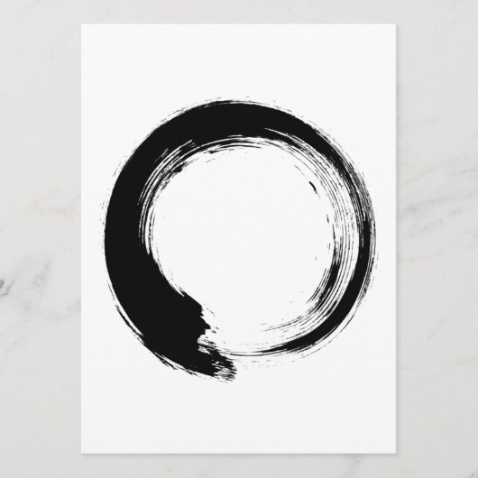 Enso Zen Circle Advieskaart (Voorkant)
