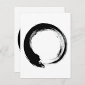 Enso Zen Circle Advieskaart (Voorkant / Achterkant)